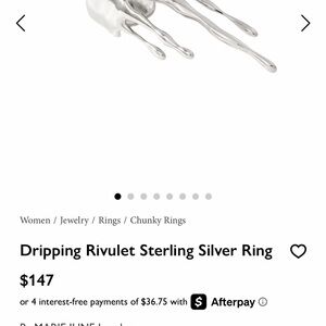 Marie June Sterling Silver Dripping Rivulet Ring